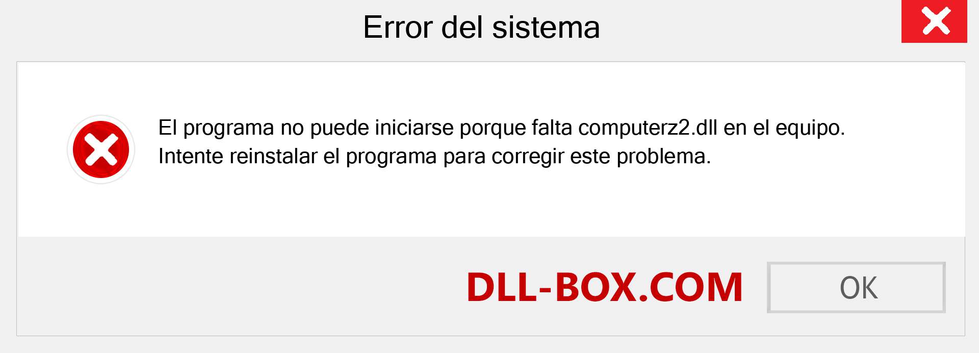 ¿Falta el archivo computerz2.dll ?. Descargar para Windows 7, 8, 10 - Corregir computerz2 dll Missing Error en Windows, fotos, imágenes