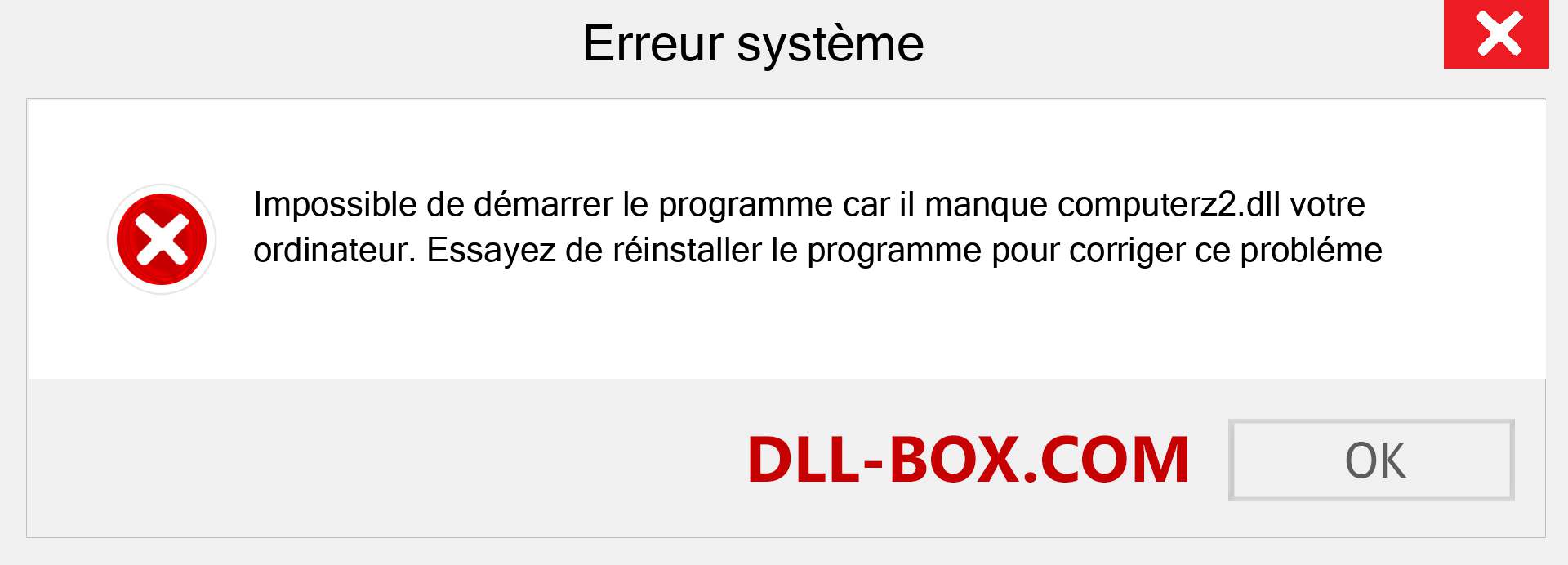 Le fichier computerz2.dll est manquant ?. Télécharger pour Windows 7, 8, 10 - Correction de l'erreur manquante computerz2 dll sur Windows, photos, images